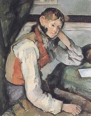 Paul Cezanne The Boy in a Red Waistcoat (mk35) Germany oil painting art